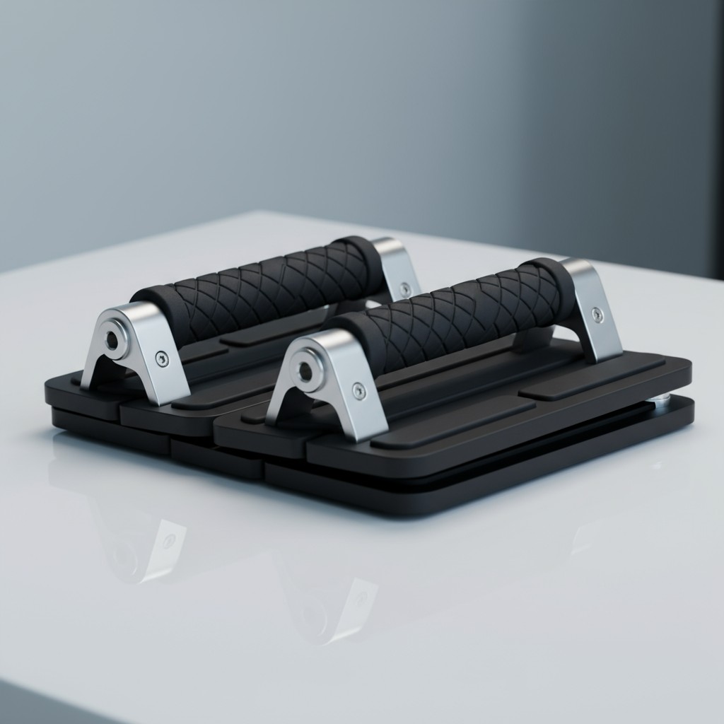 The bodyweight exerciser pictured in the image is a compact and versatile piece of equipment. This device has gripped hand...